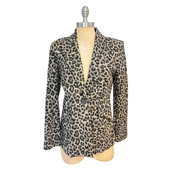 Cabi 3373 Jungle Leopard Print Blazer Jacket size 4 - Picture 3 of 6
